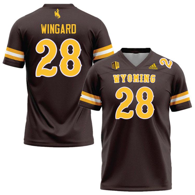 Wyoming Cowboys #28 Andrew Wingard College Football Jerseys,Uniforms-Brown